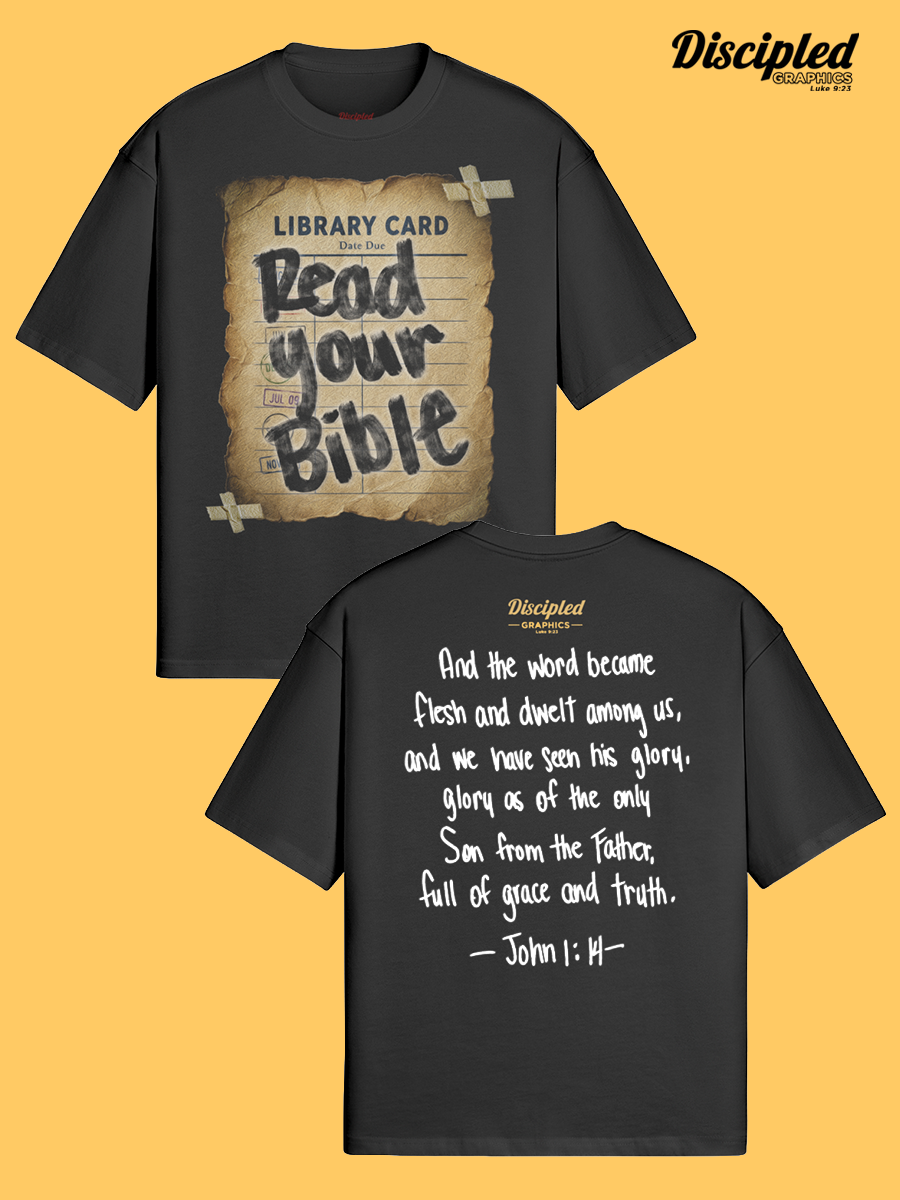Read Your Bible John 1:14 Box Tee (Graphic On the Front)