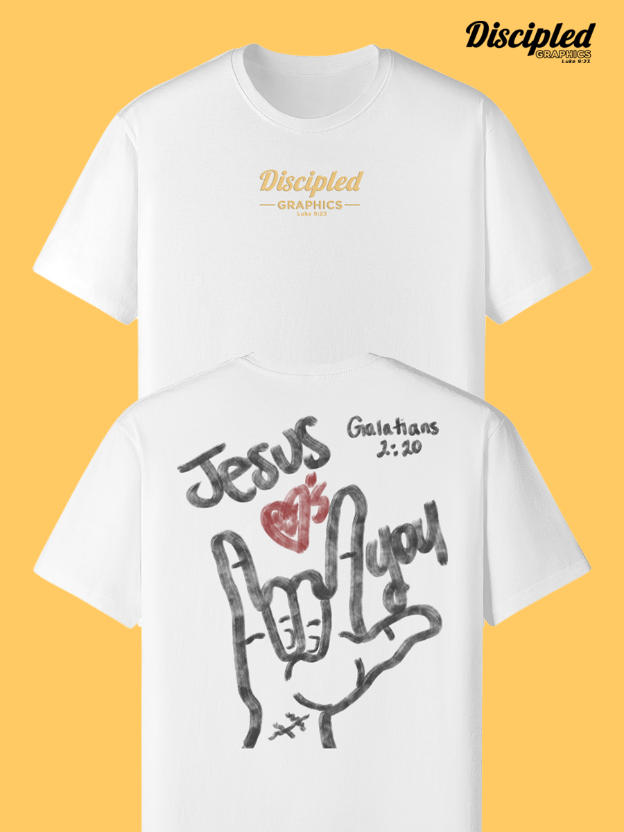 Jesus Loves you Galatians 2:20 Classic Crew Neck Tee