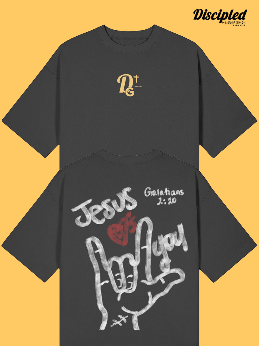 Jesus Loves you Galatians 2:20 Crop Tee
