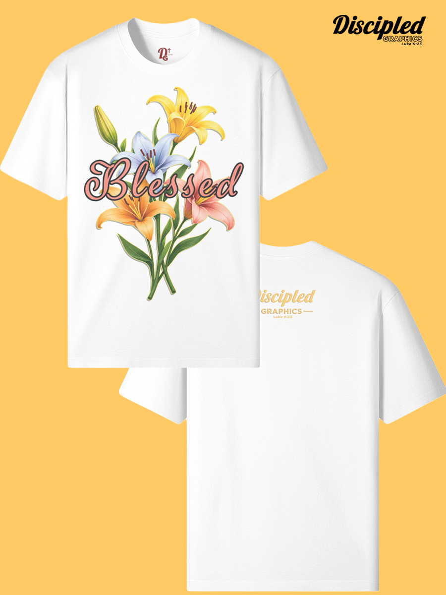 Blessed Classic Crew Neck Tee (Graphic On The Front)