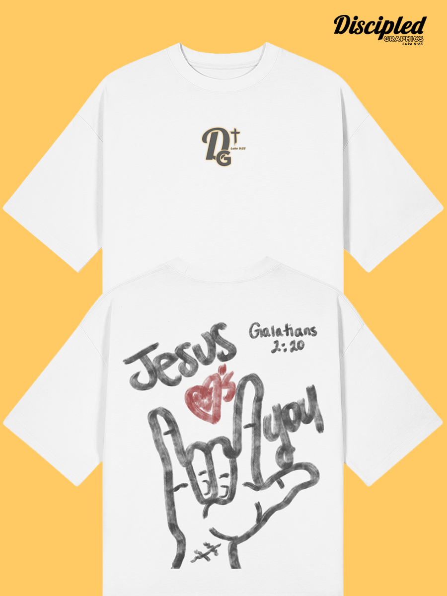 Jesus Loves you Galatians 2:20 Crop Tee