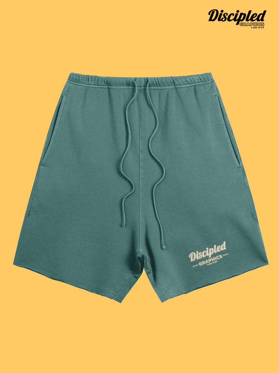 Full Logo Drop Crotch Shorts