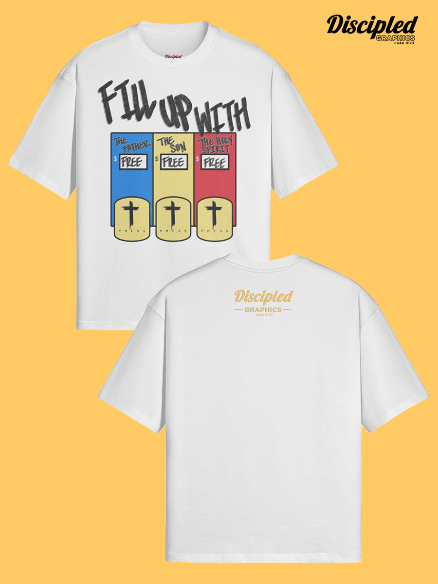 Fill Up Your Spiritual Tank Box Tee (Graphic On the Front)