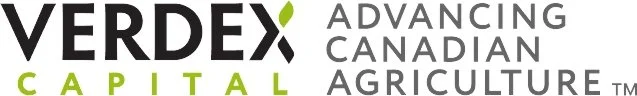 Logo of Verdex with the tagline 'Advancing Canadian Agriculture'.