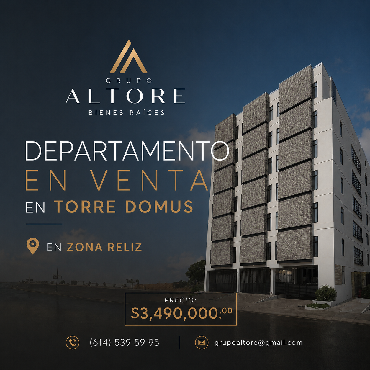 DEPARTAMENTO EN VENTA EN ZONA RELIZ