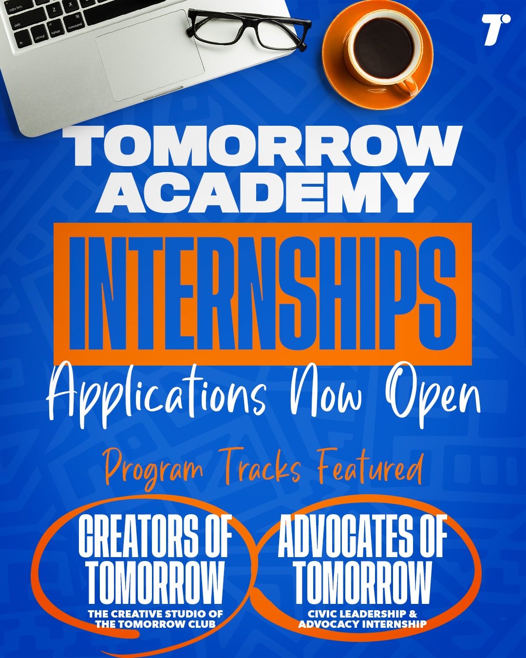 Your Summer Could Change Everything. ☀️

The Tomorrow Club Summer Internships are opening soon, and two powerful tracks are waiting:

🎨 Creators of Tomorrow &mdash; Build, design, and bring ideas to life

⚖️ Advocates of Tomorrow &mdash; Learn justi