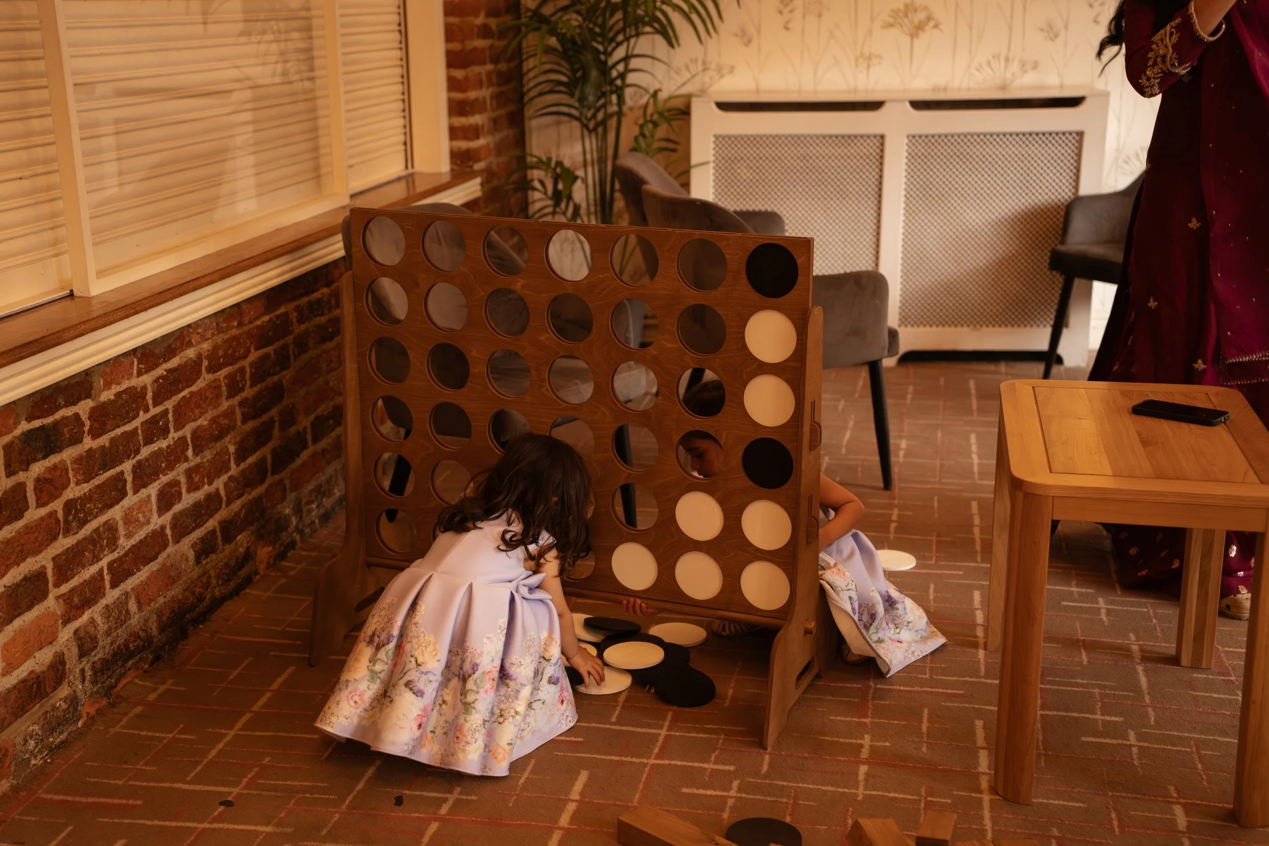 garden games including Giant Jenga, Giant Connect Four, Giant Cornhole, Giant Ring Toss, Giant Dominoes and Giant Noughts & Crosses for weddings, corporate events and private parties across London and Essex.