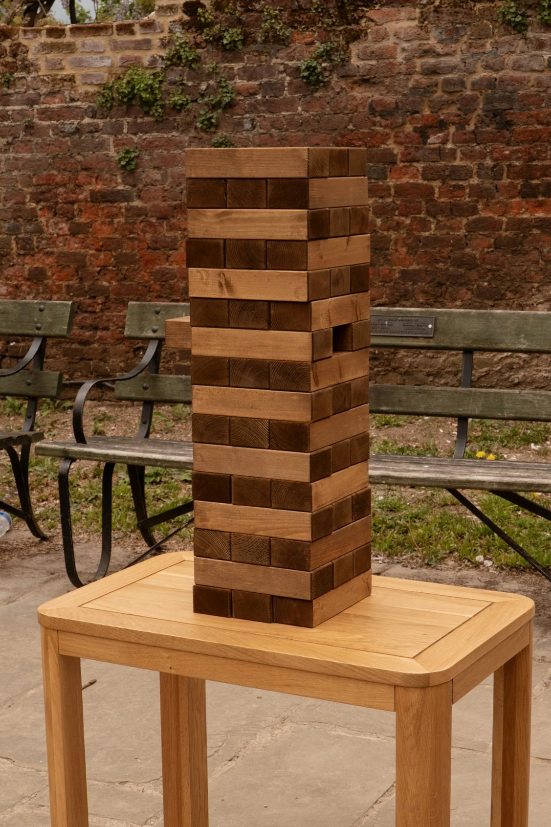 Giant Jenga available to hire for weddings, garden parties and corporate events across London and Essex.