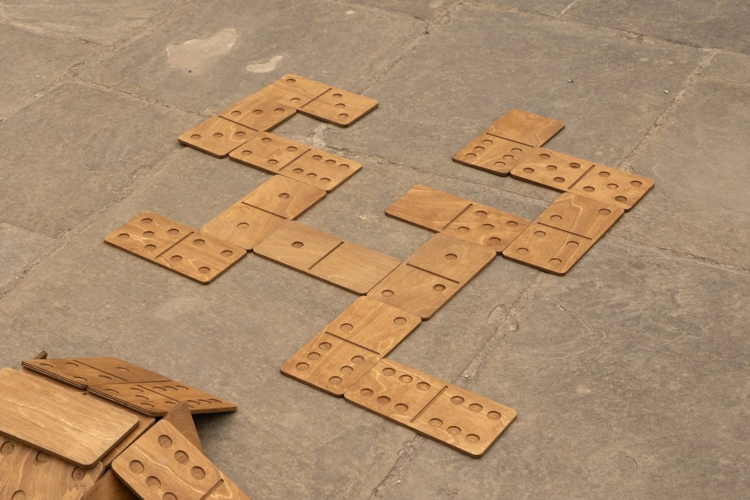 Giant Dominoes game available for hire at weddings, birthdays and corporate events across London and Essex.