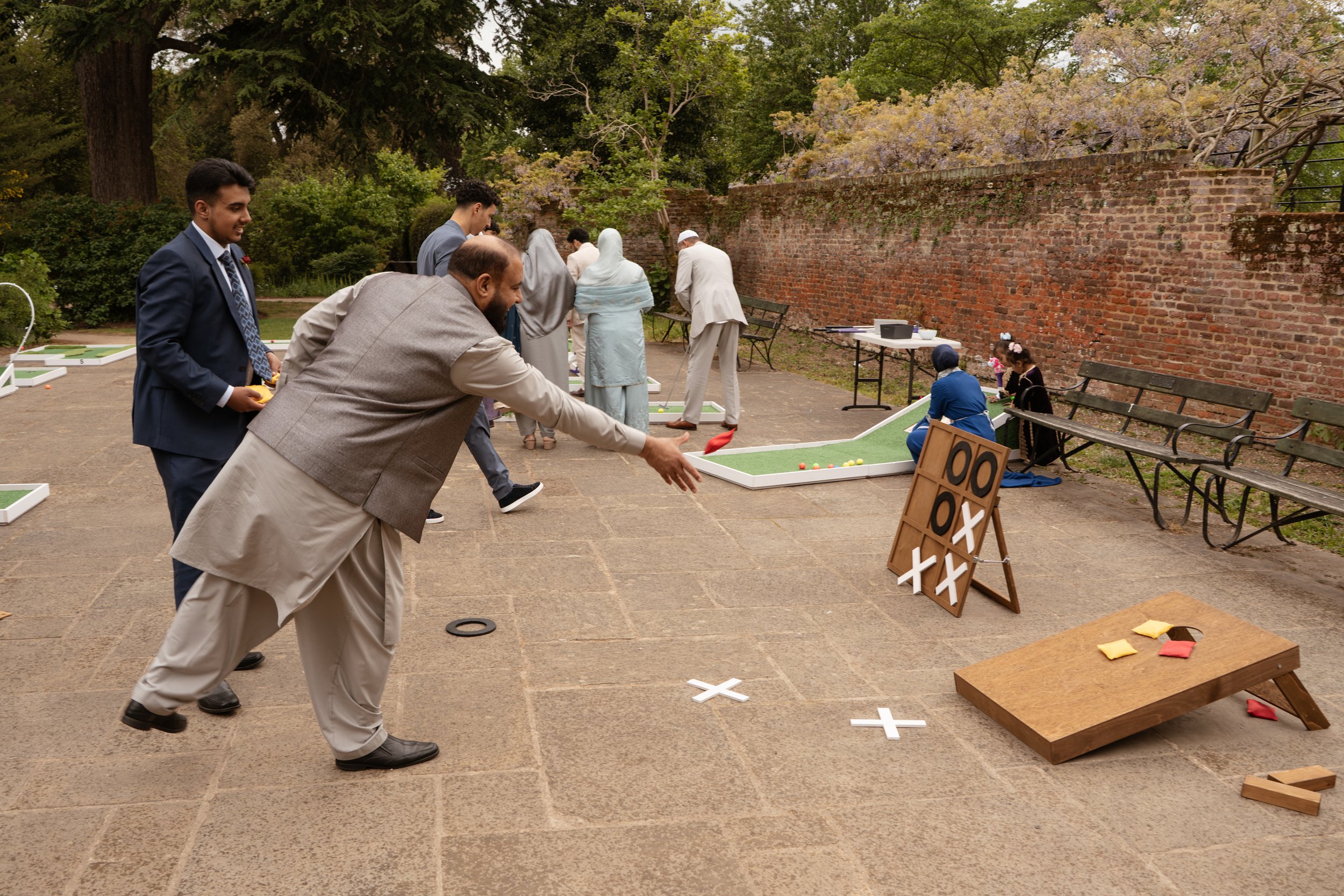 Premium event garden games and mini golf for weddings, birthdays, corporate events and family celebrations, available throughout London and Essex.