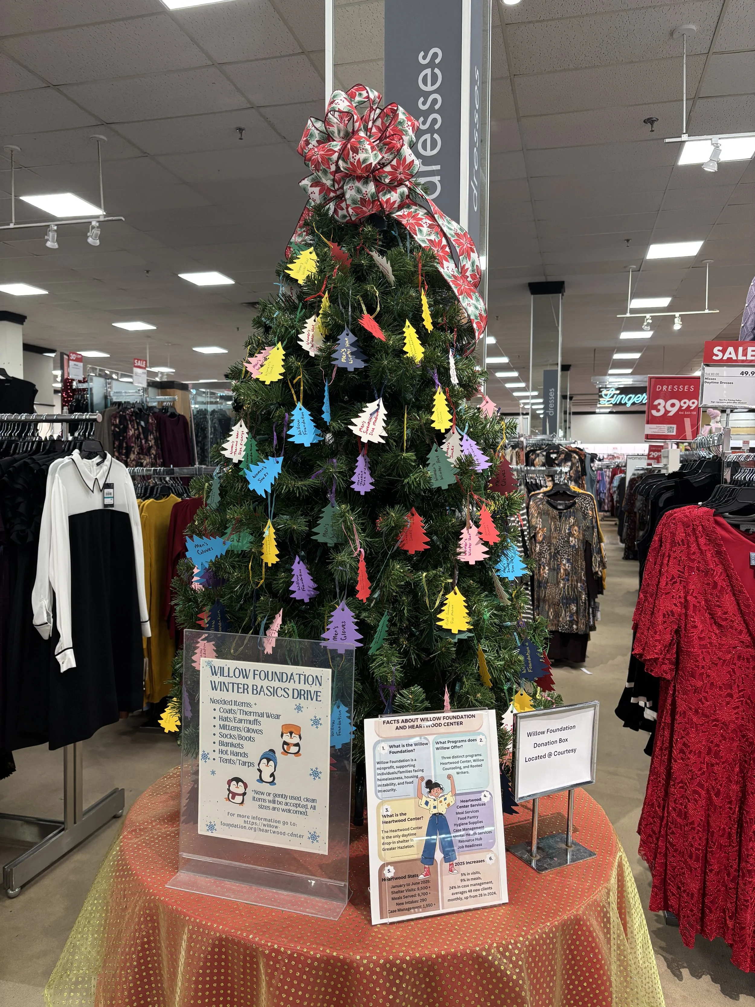 Our Giving Tree at Boscov's in Hazleton 