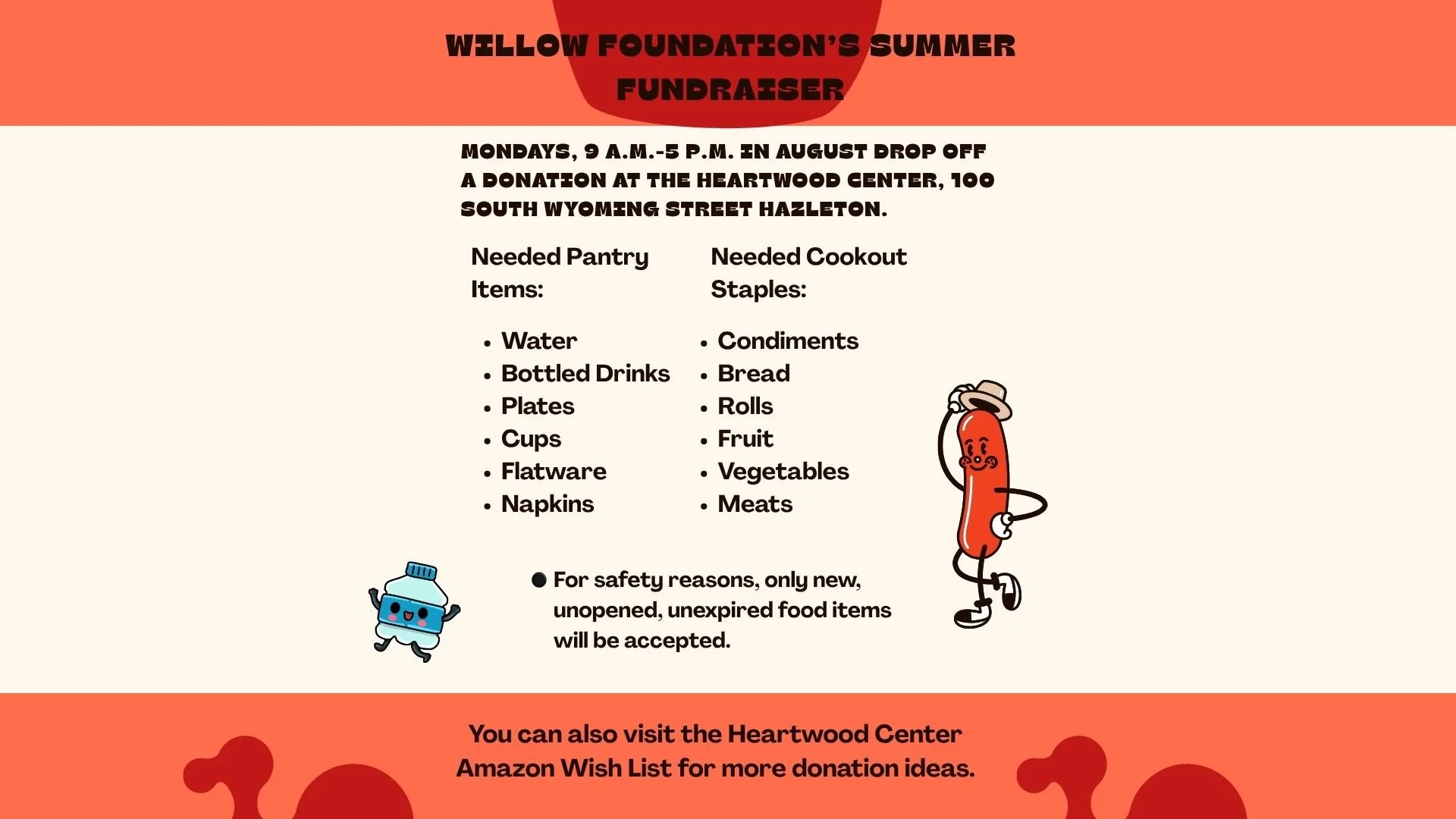 August Fundraiser Flyer