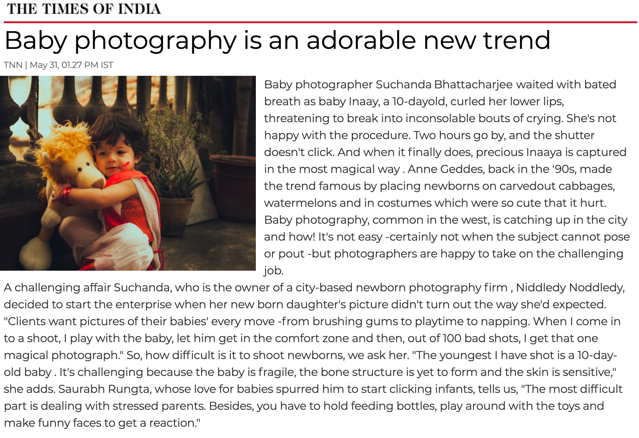 The Secret Behind Kolkata's Most Beautiful Newborn Photos? It's Niddledy Noddledy