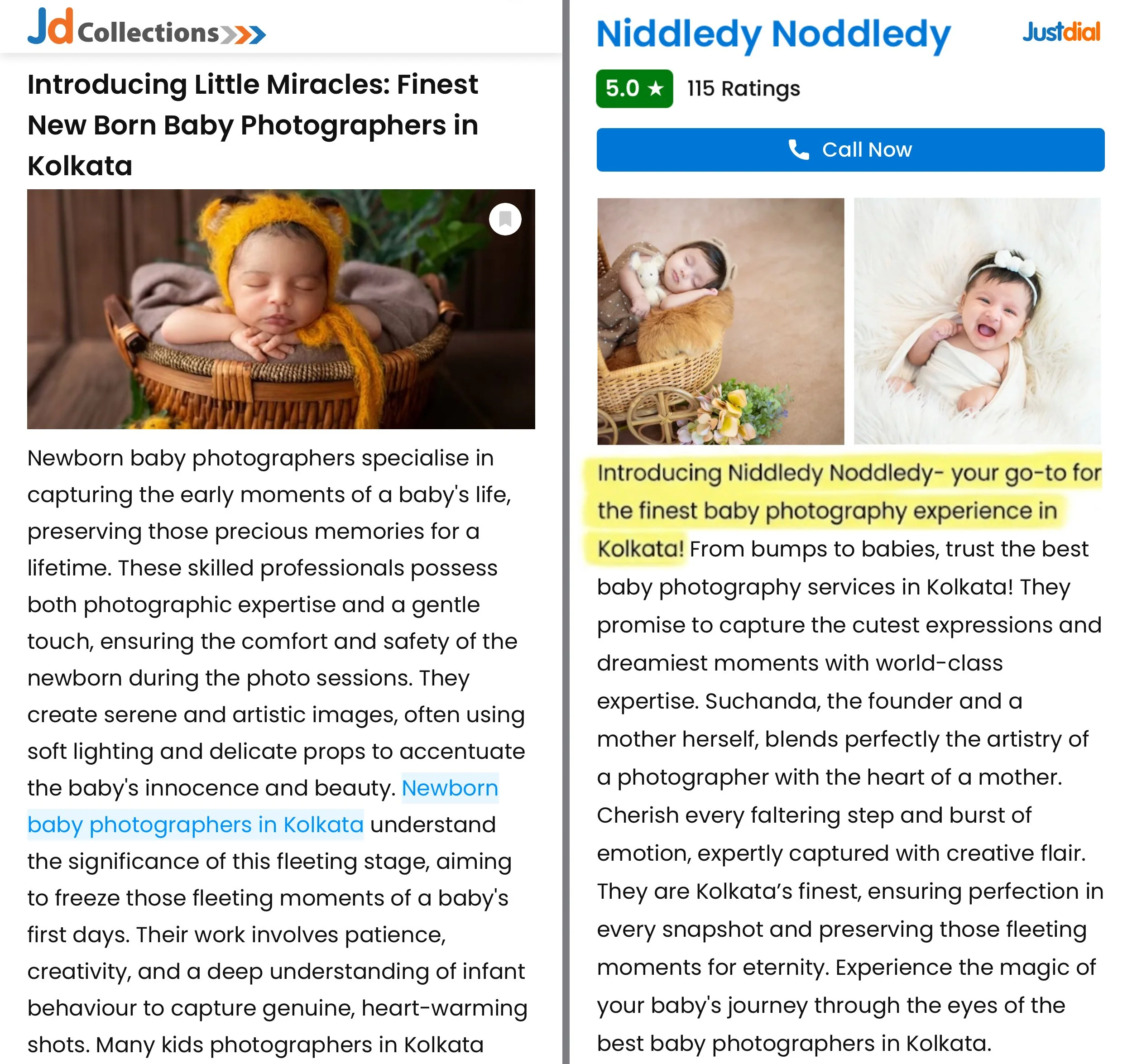 Your go-to for the finest baby photography experience in Kolkata! Suchanda, founder and a mother herself, blends perfectly the artistry of a photographer with the heart of a mother, ensuring perfection and preserving fleeting moments for eternity.