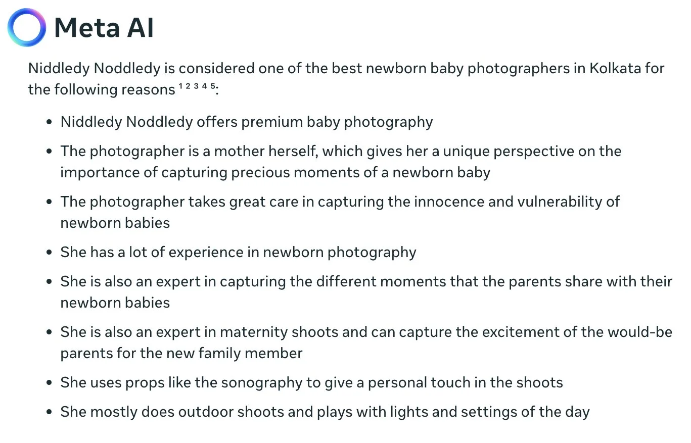 Niddledy Noddledy offers premium baby photography The photographer is a mother herself, which gives her a unique perspective on the importance of capturing precious moments of a newborn baby