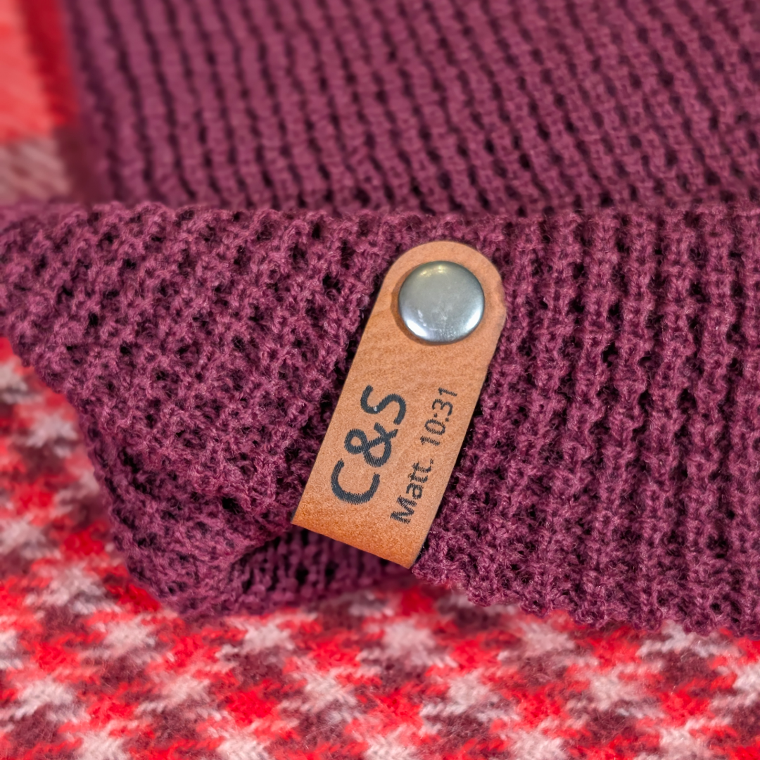 Hidden Matthew 10:31 Scripture tag inside Seen Christian beanie