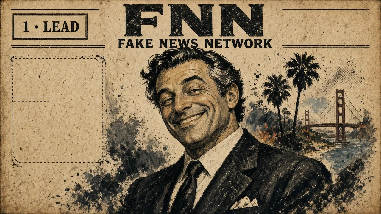 Painted newspaper placeholder art