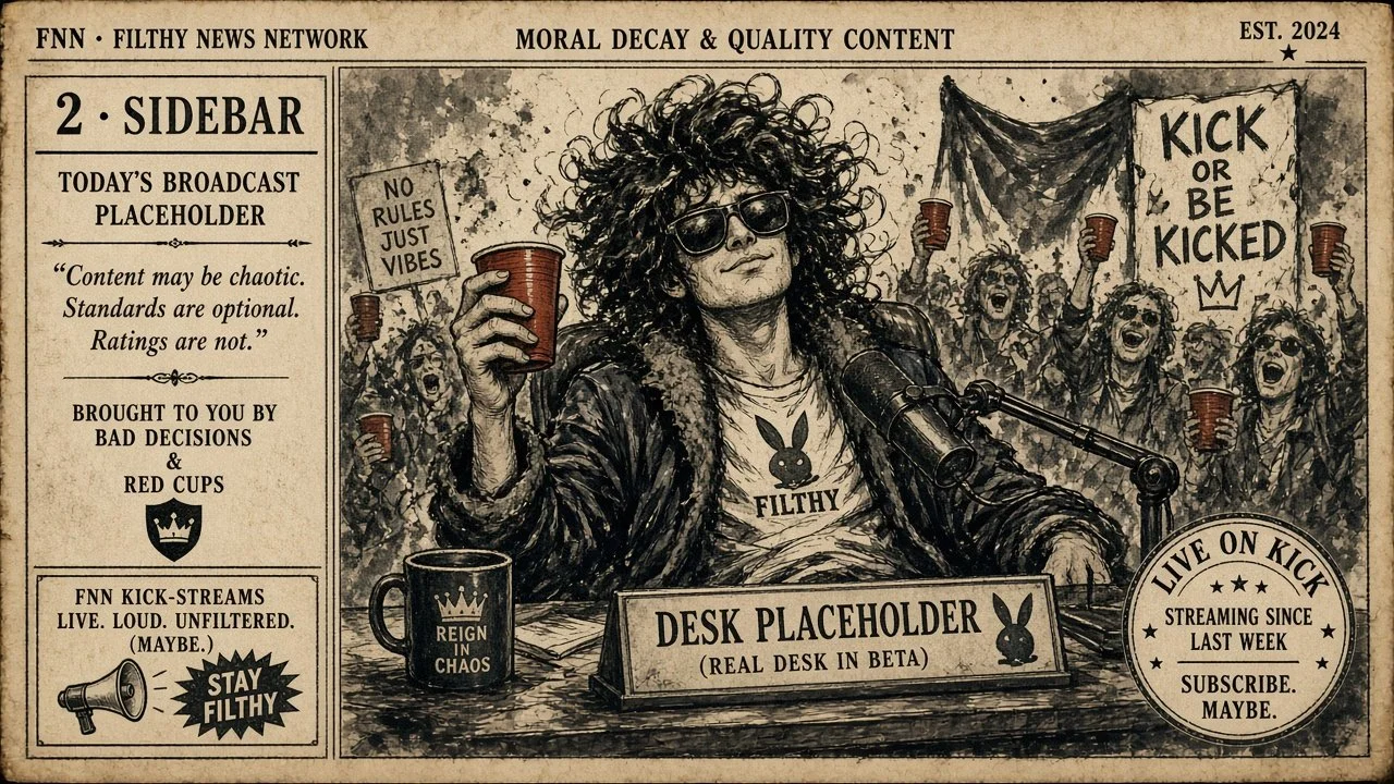 Painted sidebar newspaper placeholder art