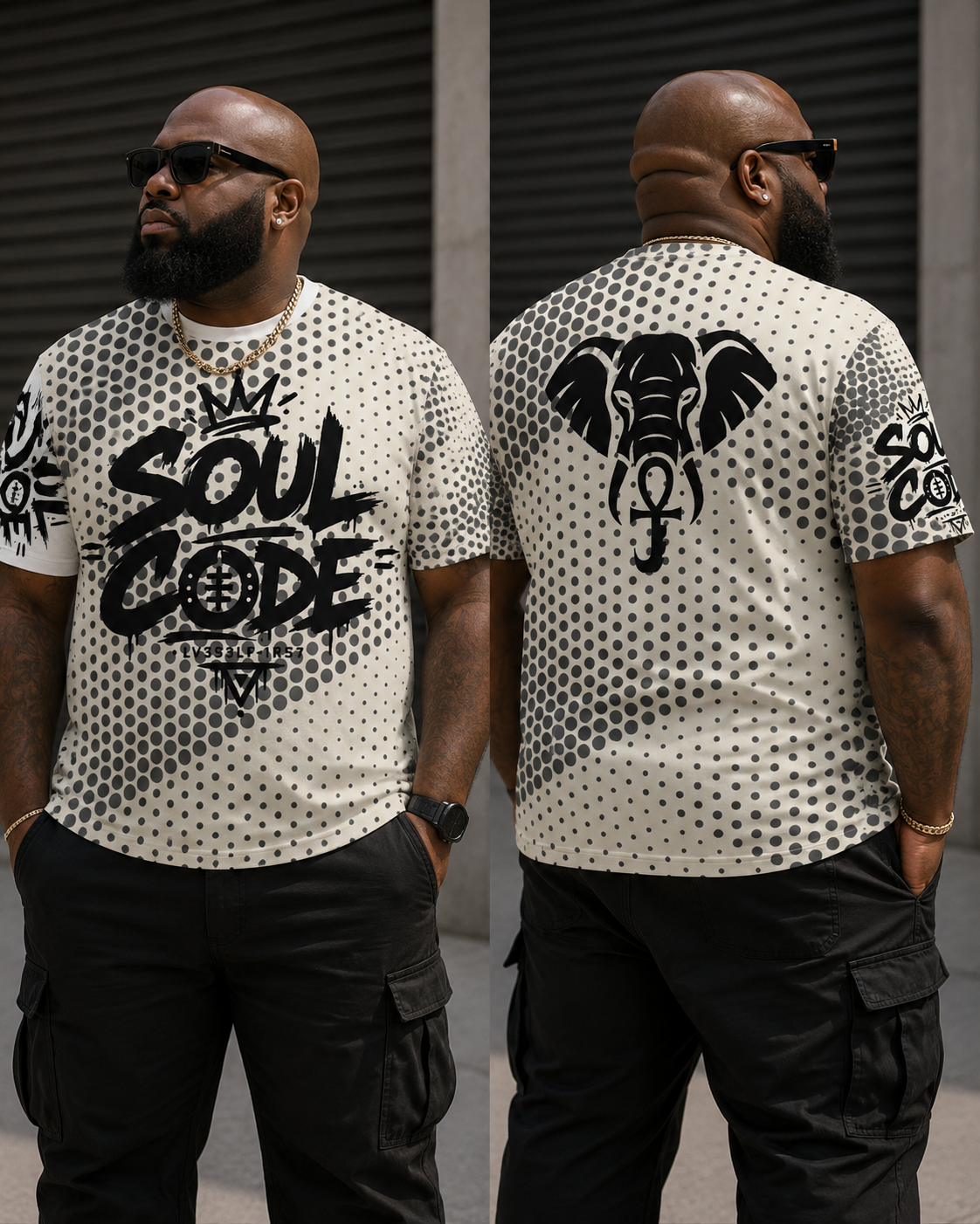 Men’s Matrix Dot  crew neck t-shirt