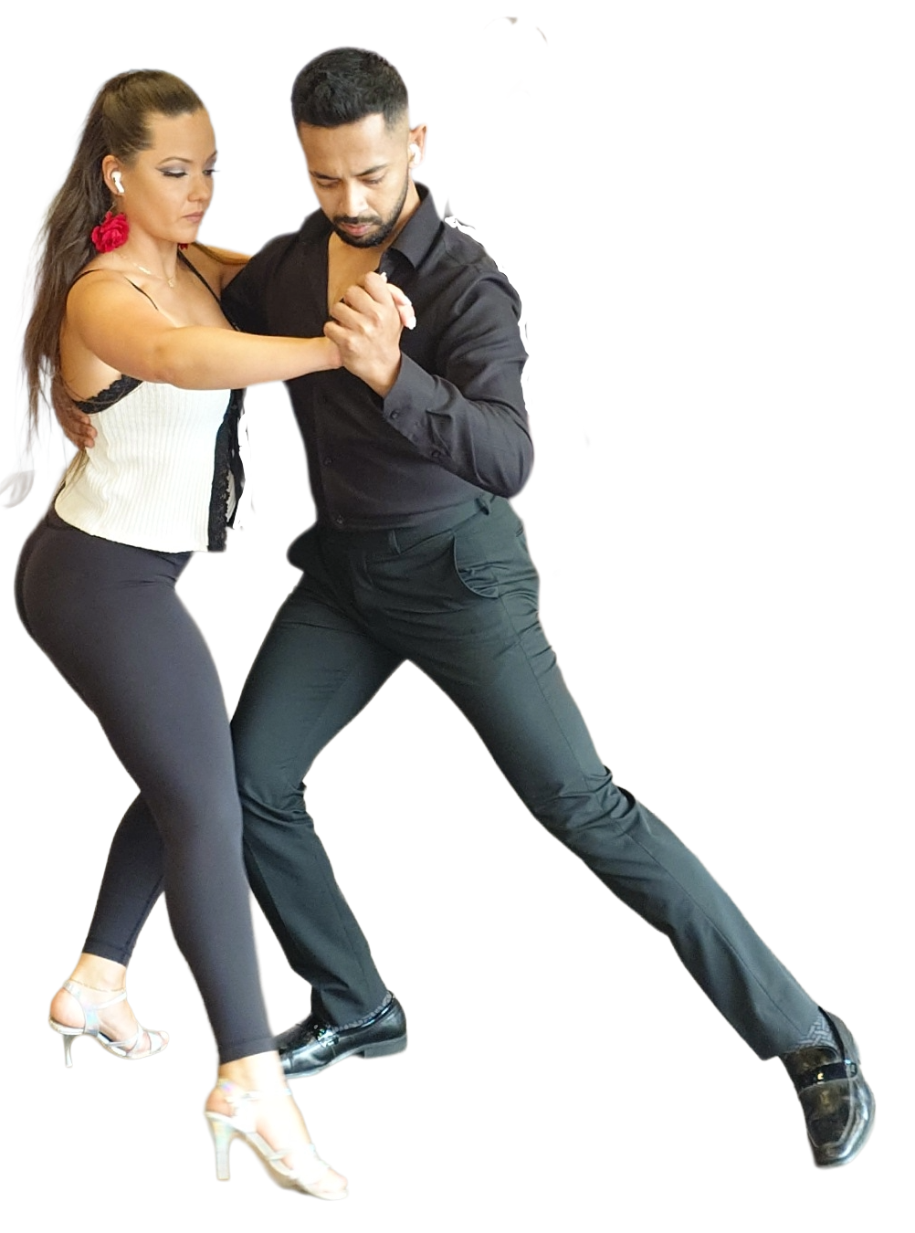 Kamila nd student learning a new routine