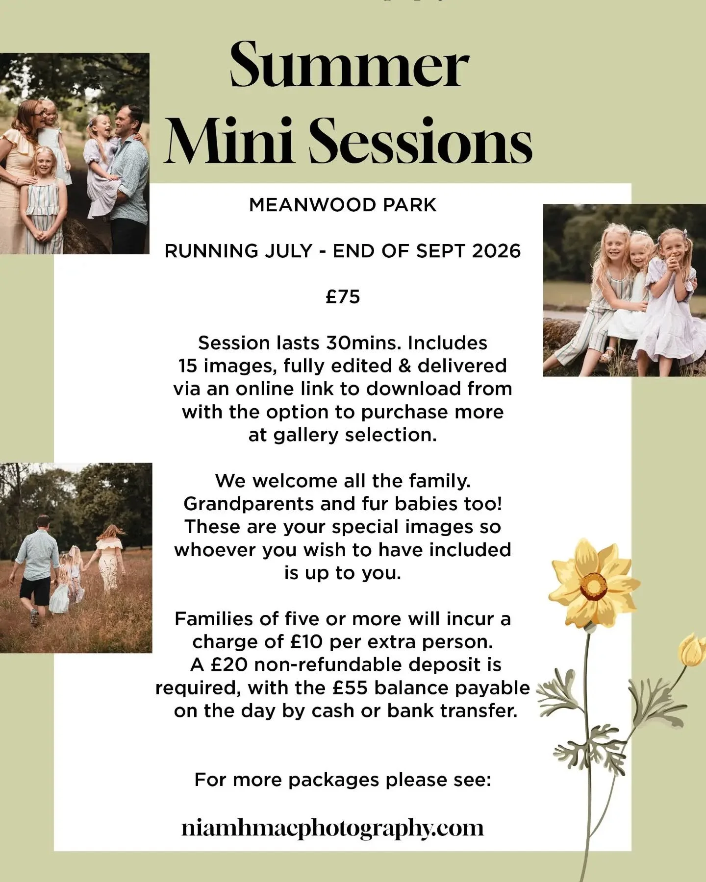 Summer isn't over yet.... ✨

A few summer session spots still up for grabs, running til the end of September 🌻 

DM me  for more info 💌