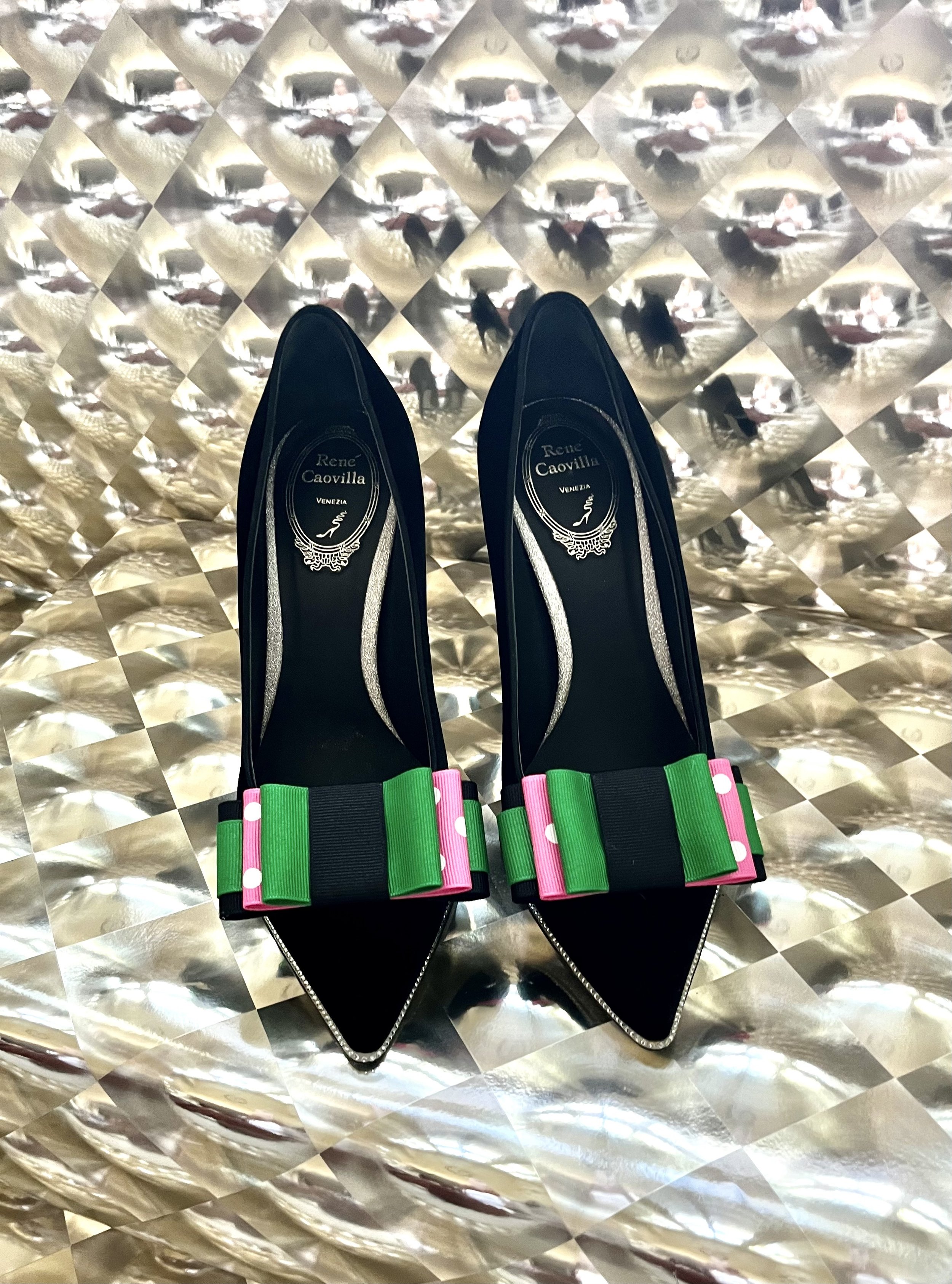 Star-Bling Polk-a-dot Shoe Bows