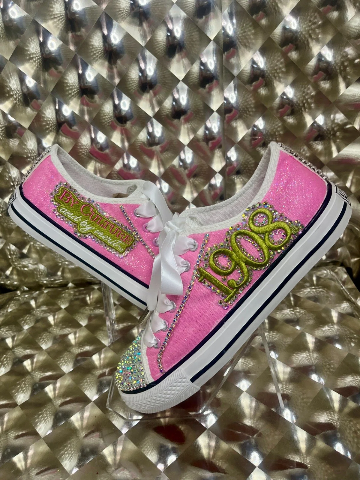 Glitter Glam Rhinestone Sneakers