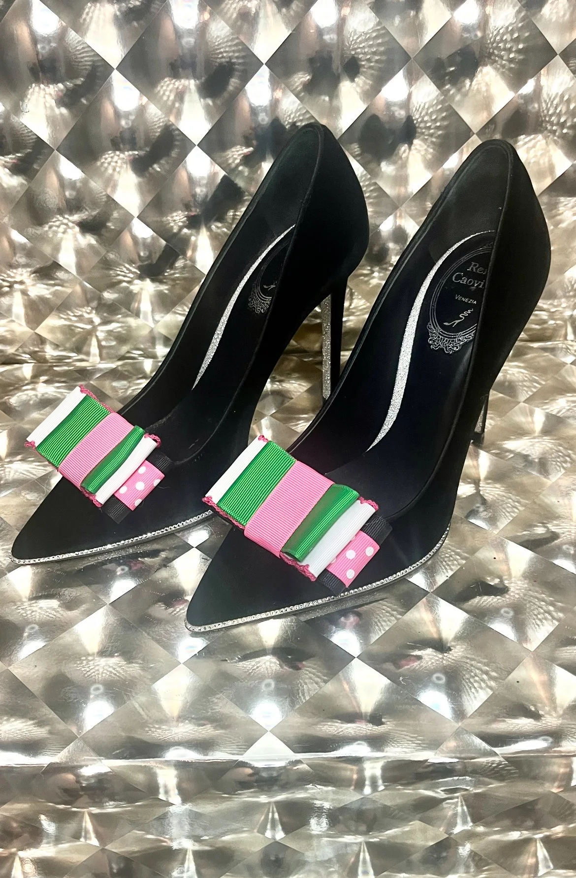 Colorful Shoe Bows Accents