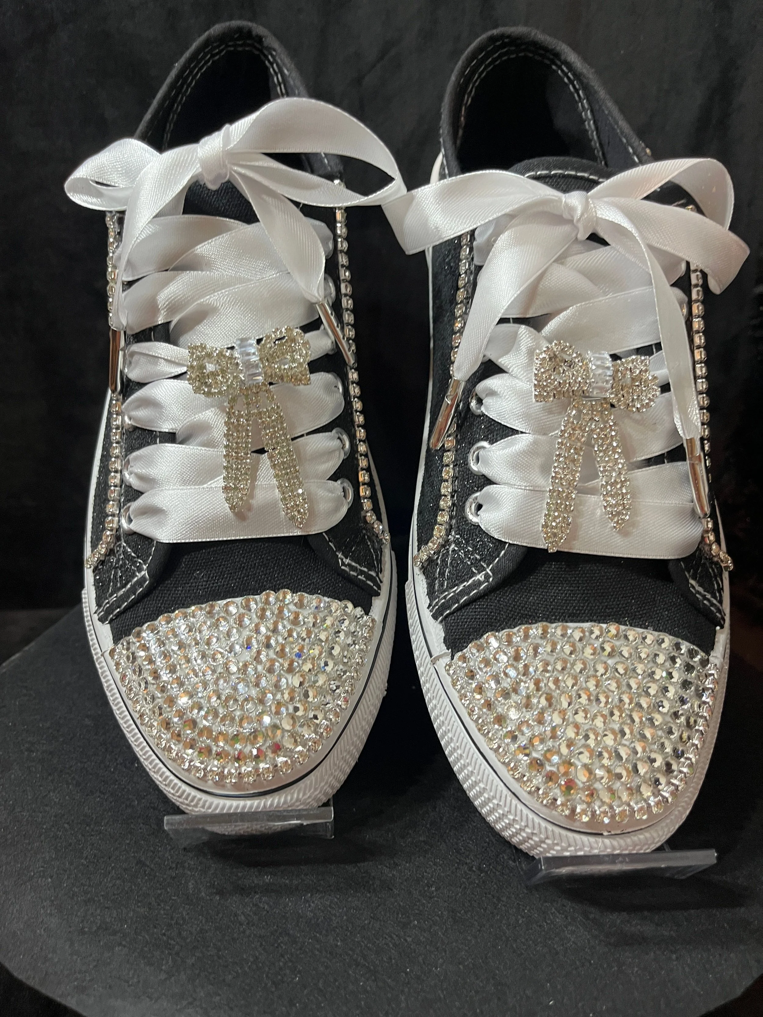 'My Black is Beautiful' Rhinestone Tennis Shoes