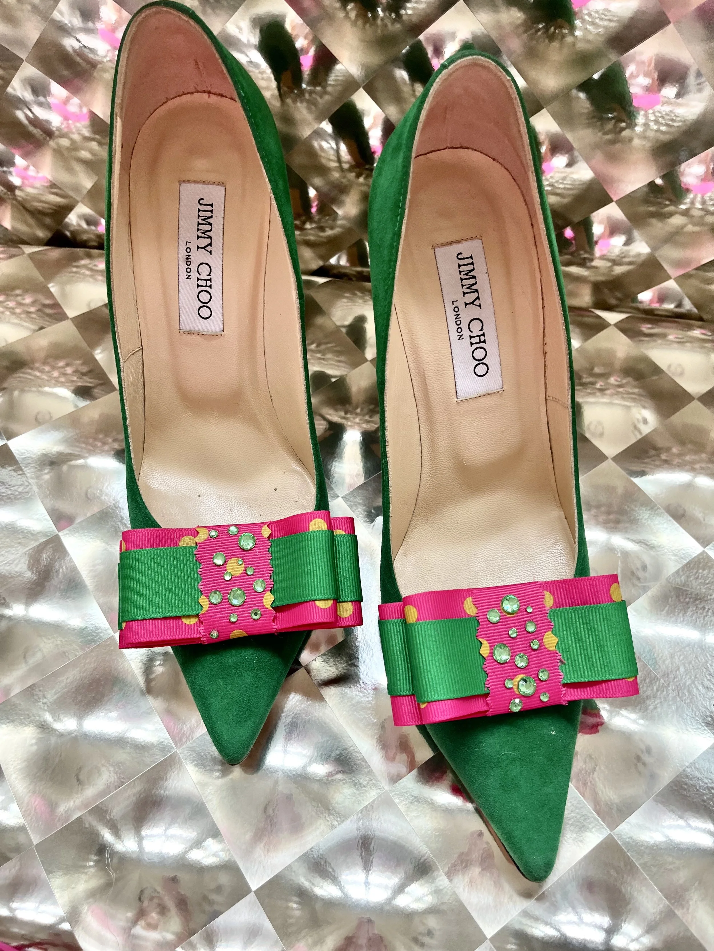 Star-Bling Rhinestone Shoe Bows