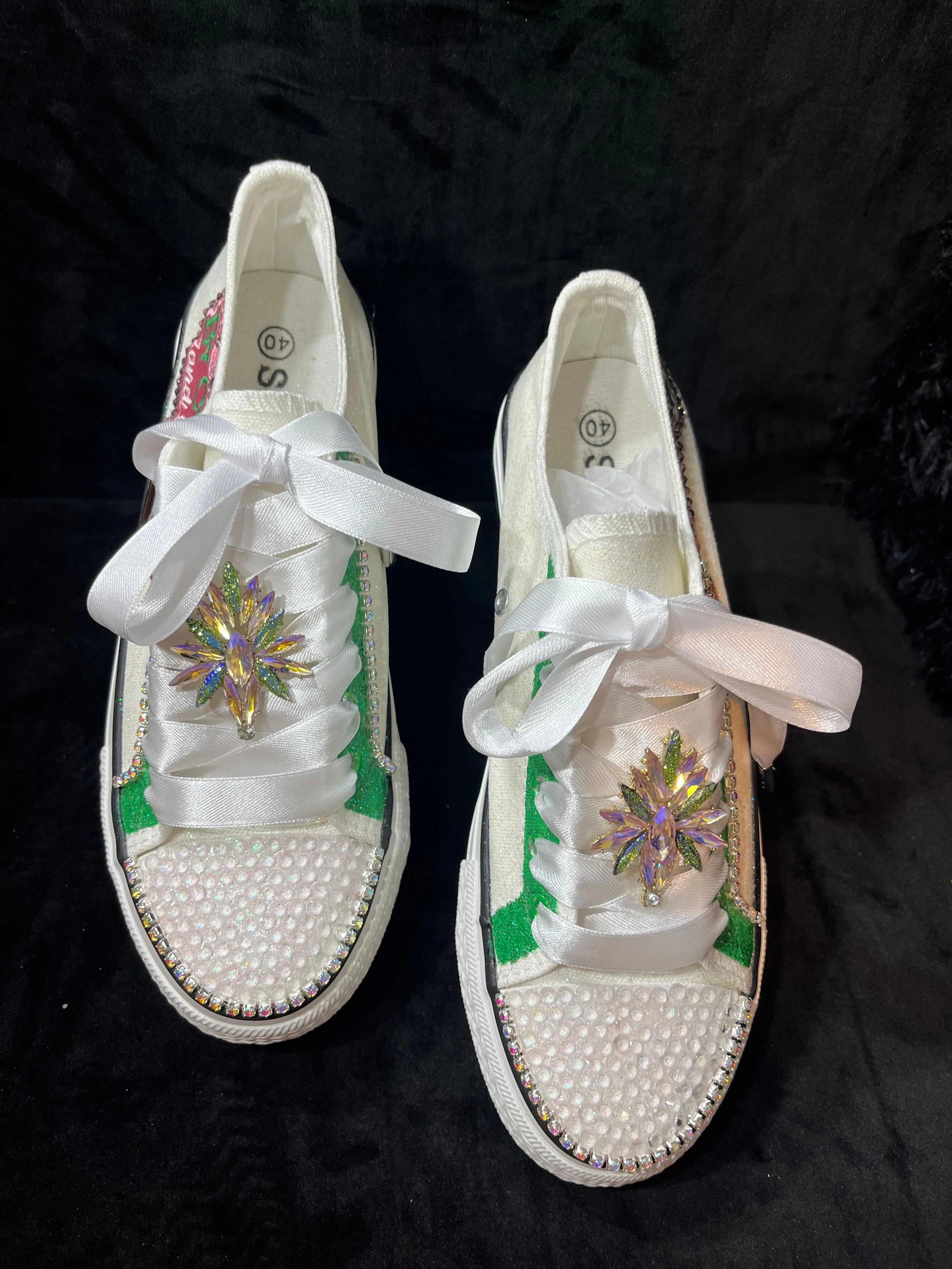 “Sunburst” Dazzling Tennis Shoes