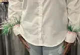 Feather me perfect blouse