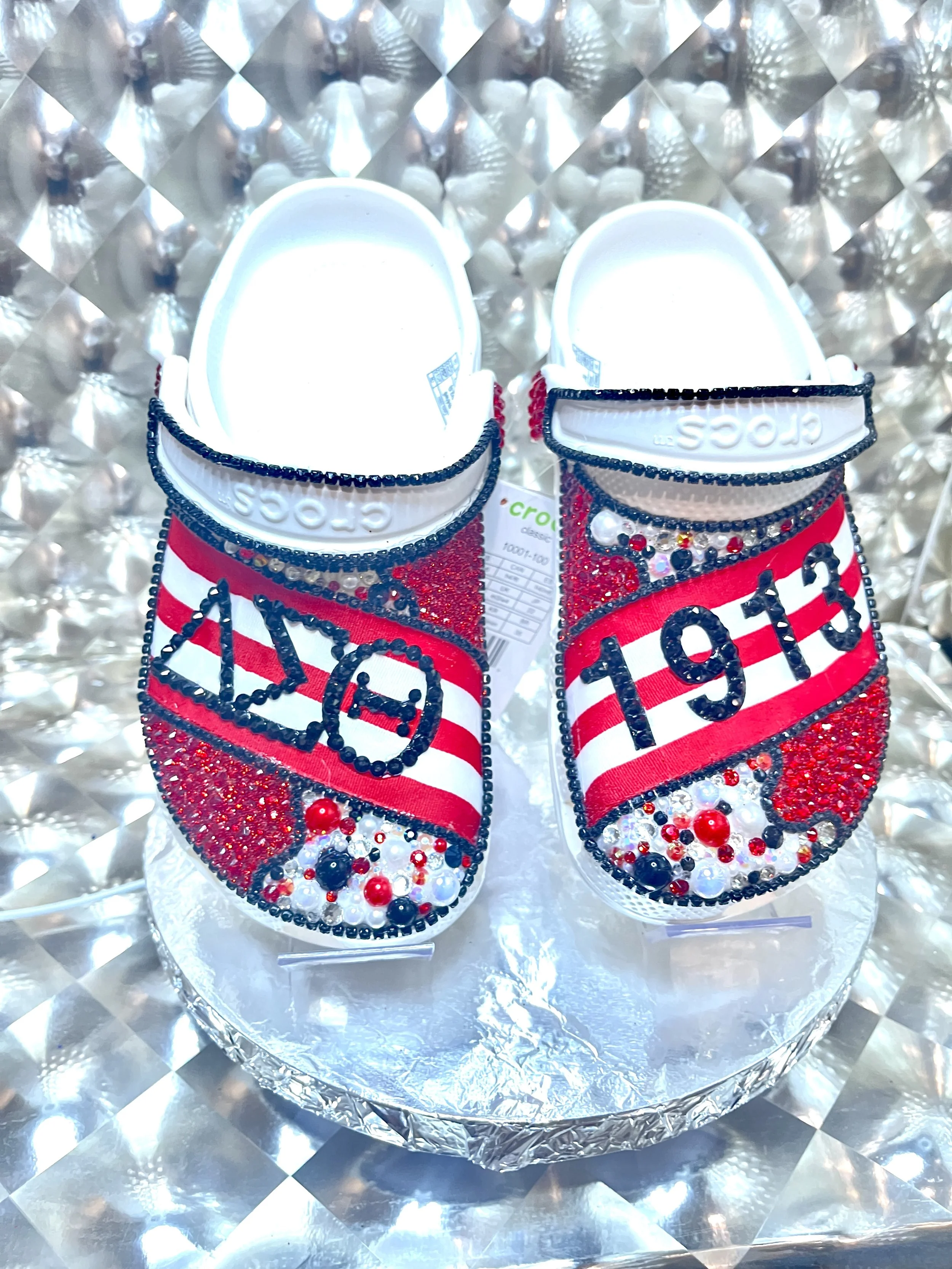 Limited Edition Cultural Crocs - Deep Pink & Embellished