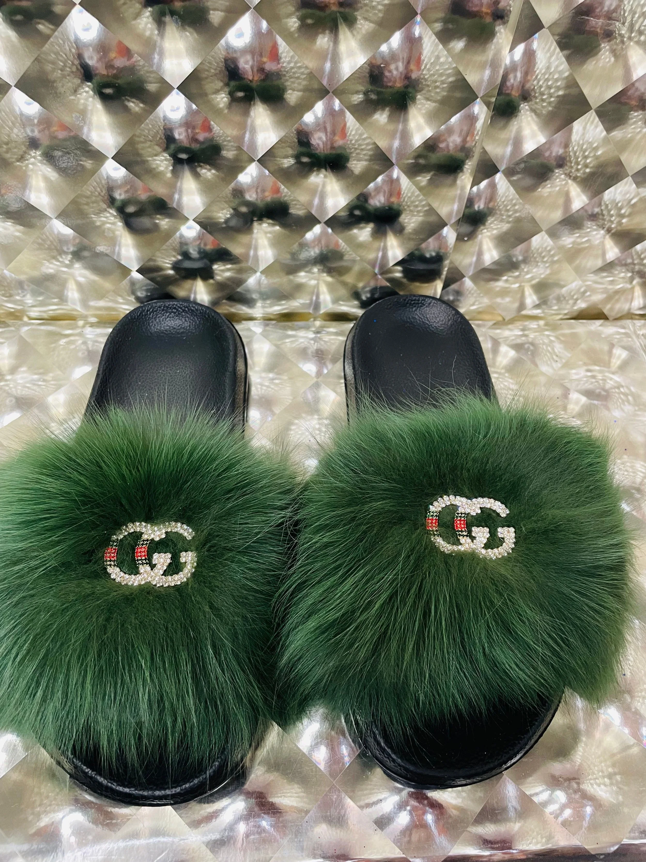 Luxurious “Inspired” Fur Slides