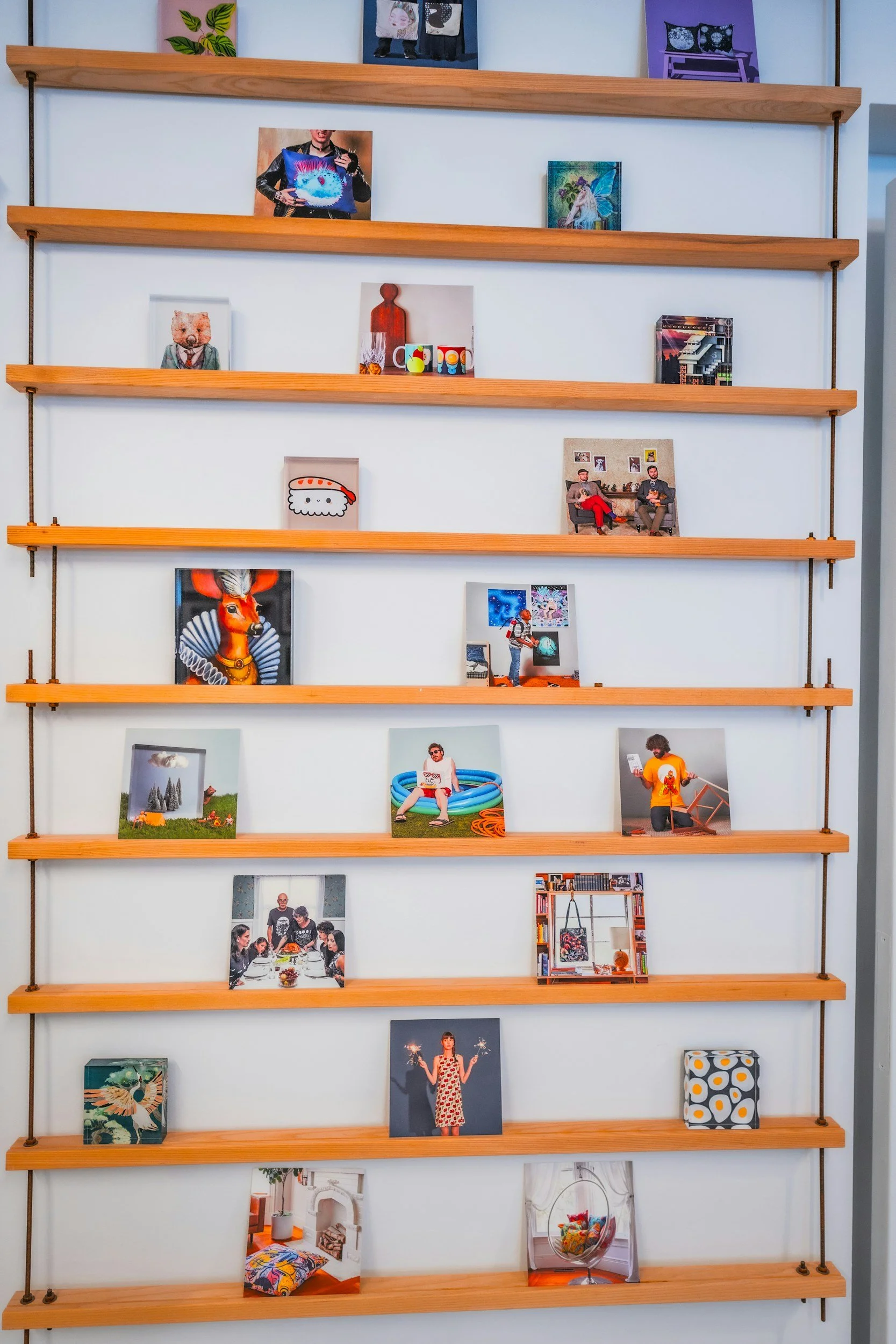 Shelving, Pictures and Fixtures