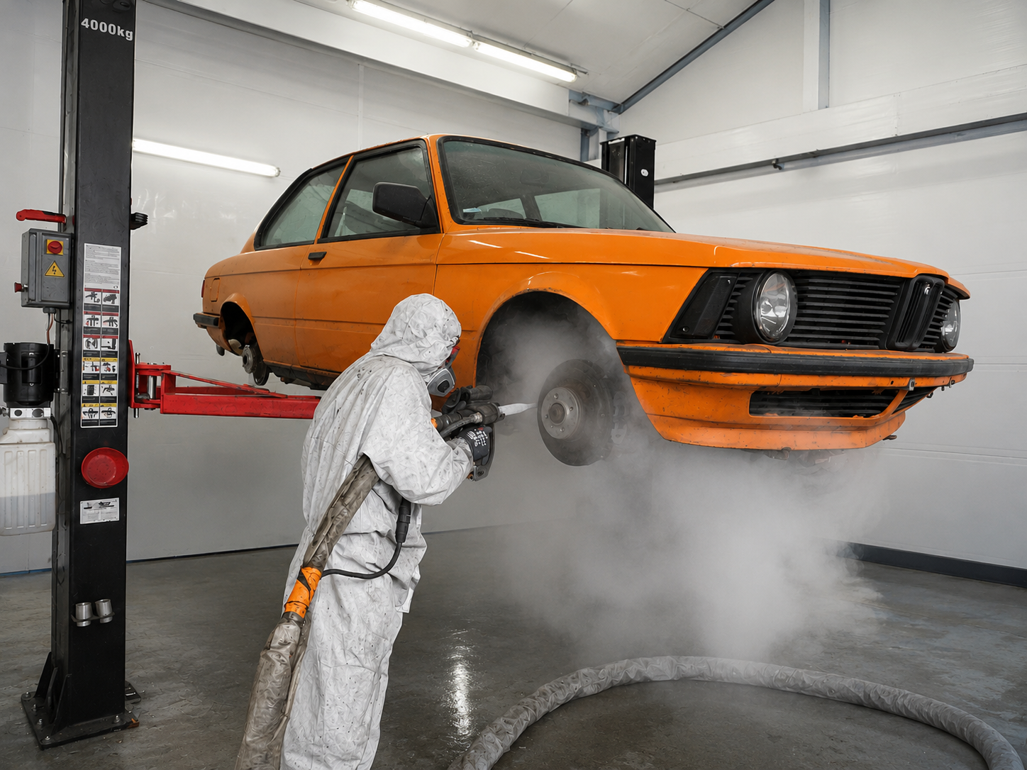 Perfekte Restauration mit Trockeneis