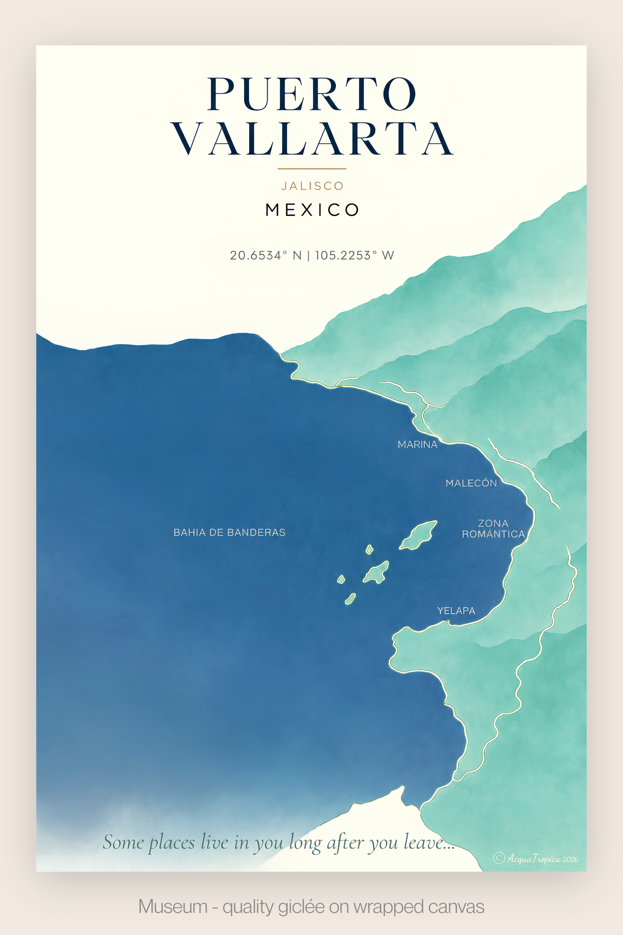 Puerto Vallarta | Museum-Wrap Canvas