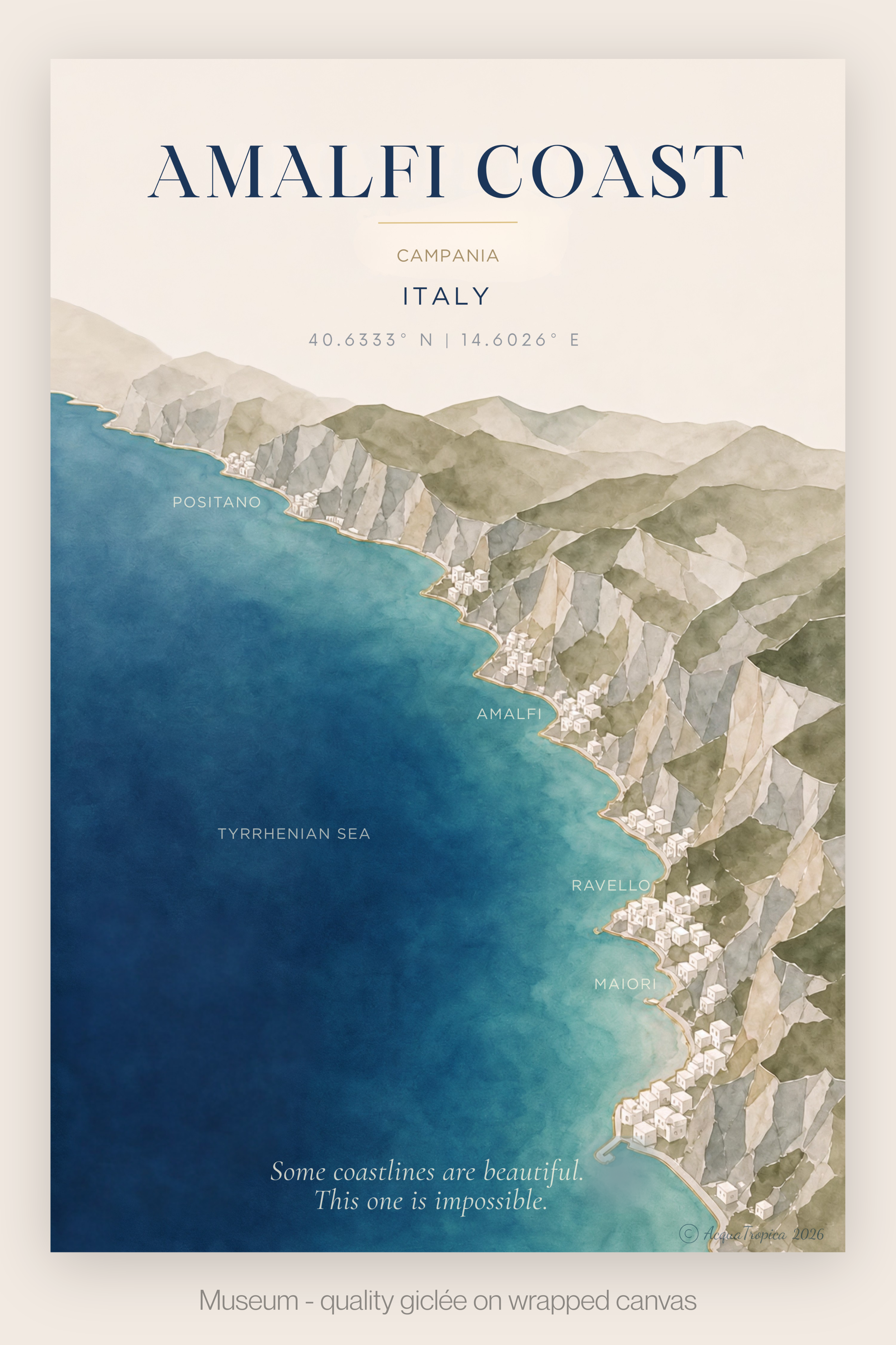 Amalfi Coast | Museum-Wrap Canvas