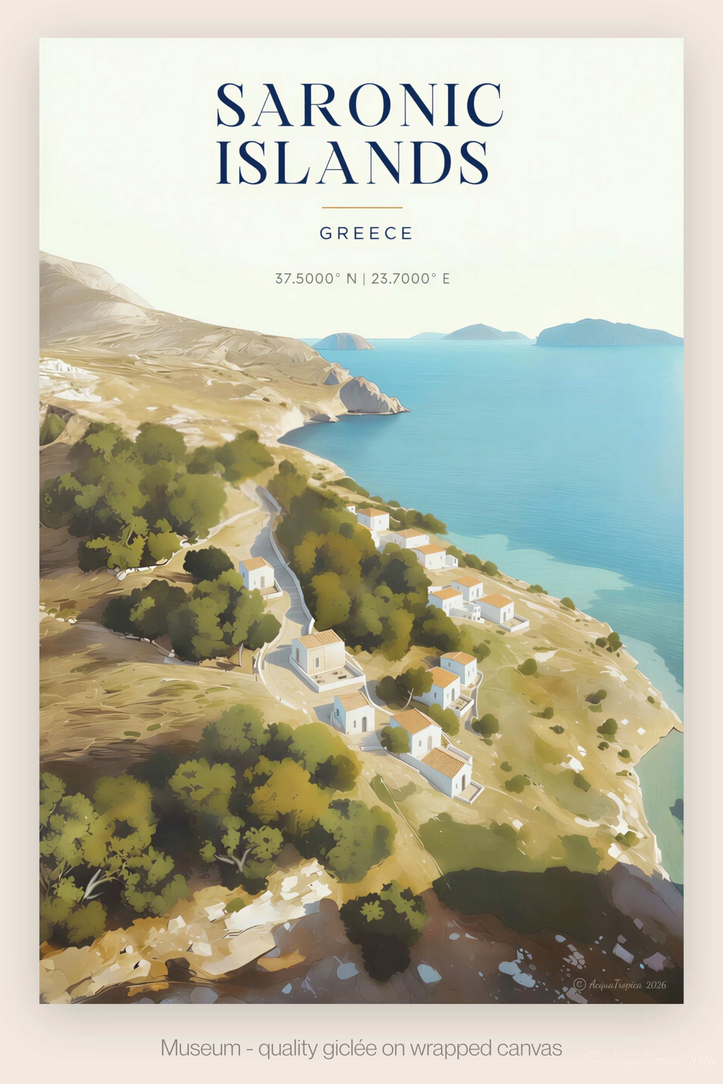 Saronic Islands | Museum-Wrap Canvas