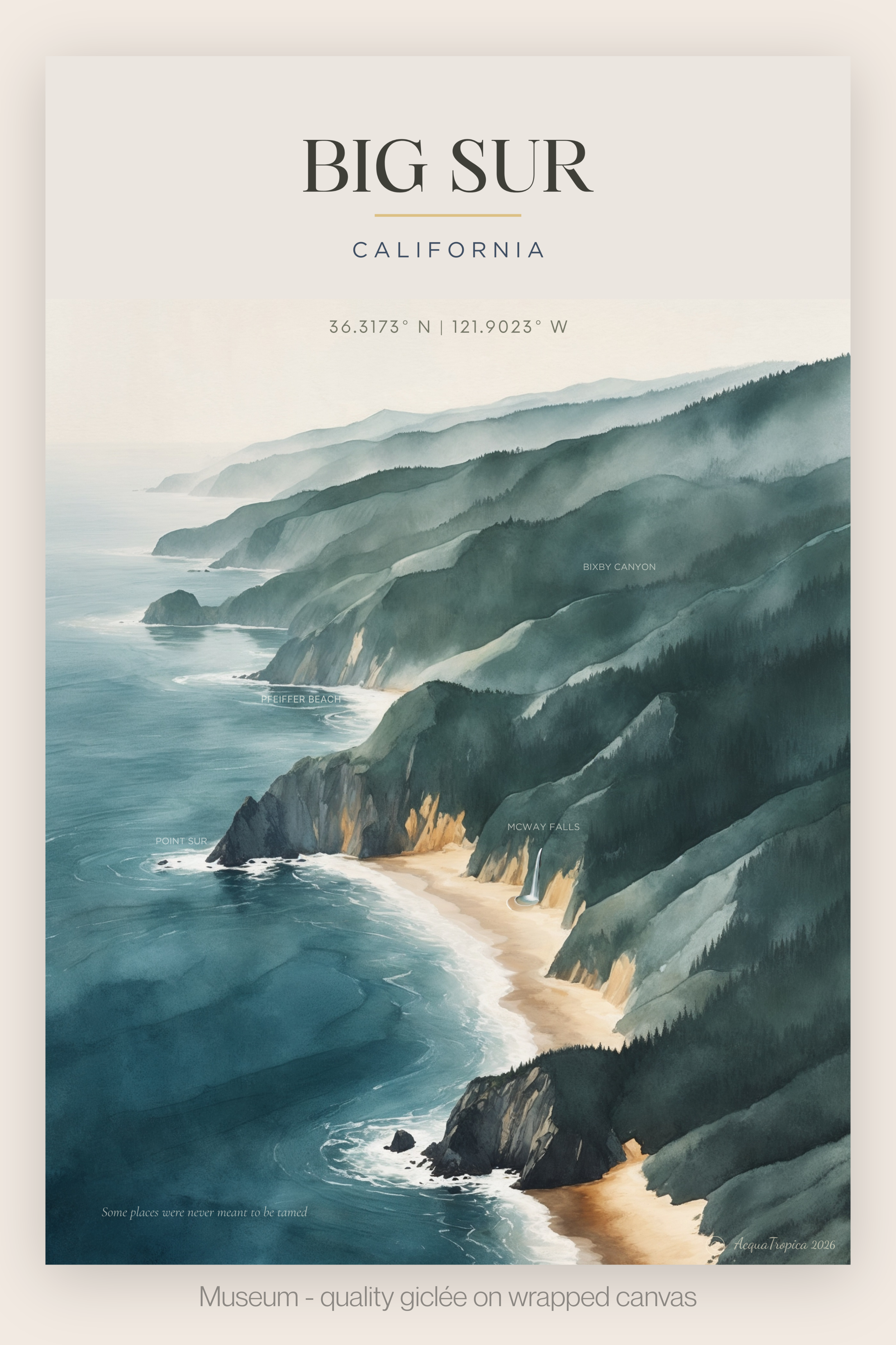 Big Sur | Museum-Wrap Canvas
