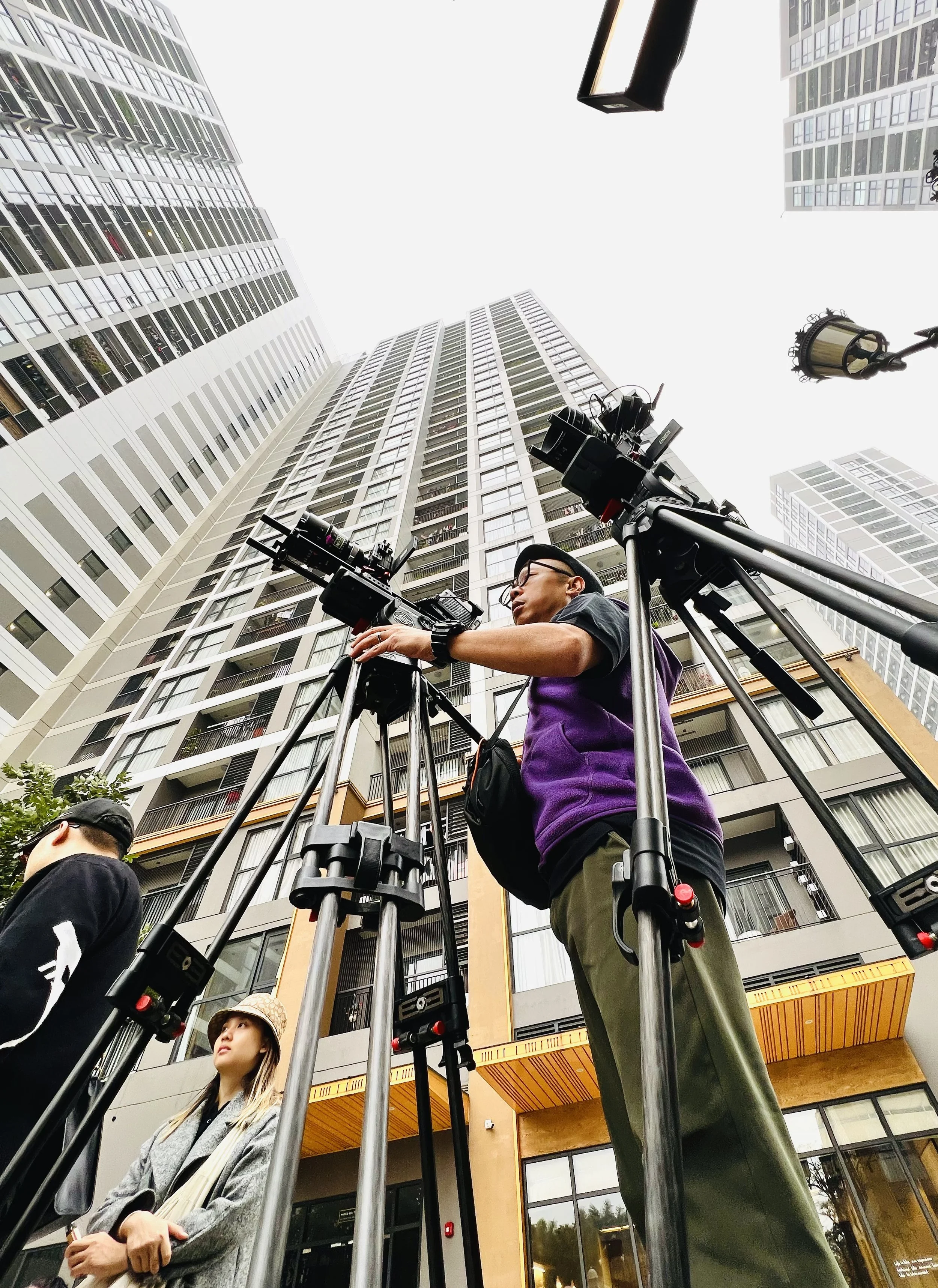 Jason Elpheus Wong on a video production shoot.