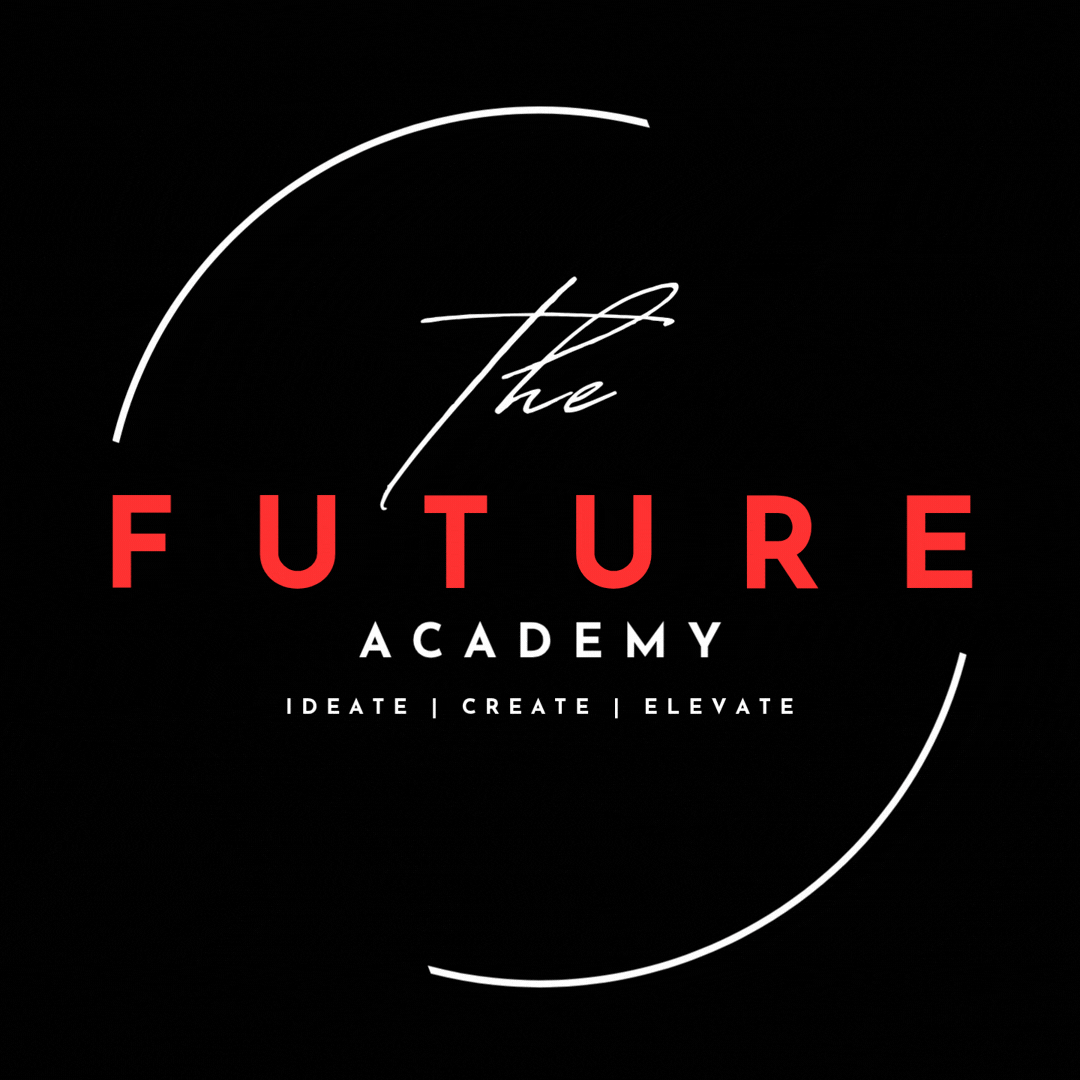 Black color version of The Future Academy animated logo
