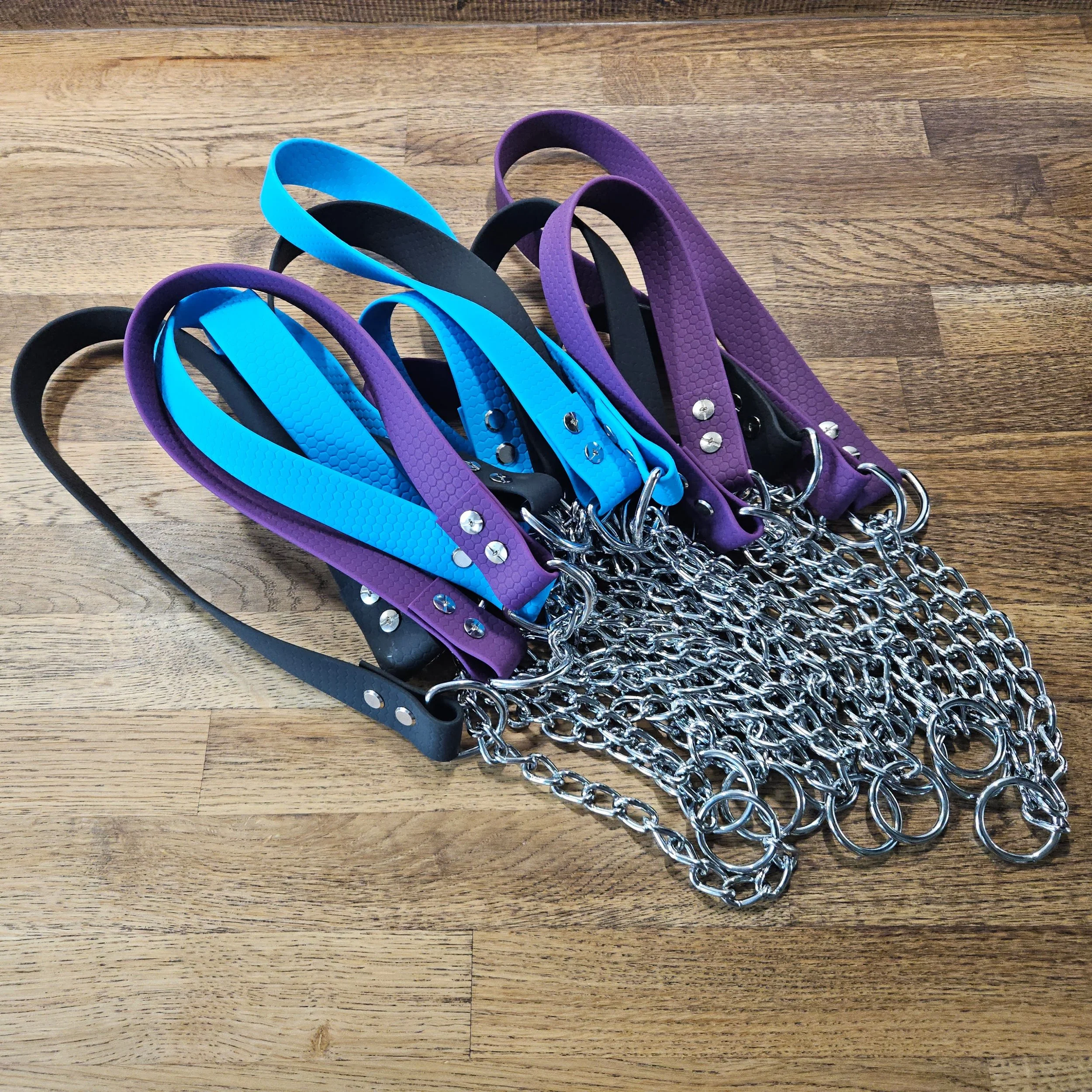 Waterproof Martingale Dog Collar | 25mm Width | 30cm Chain | Choice of Colour