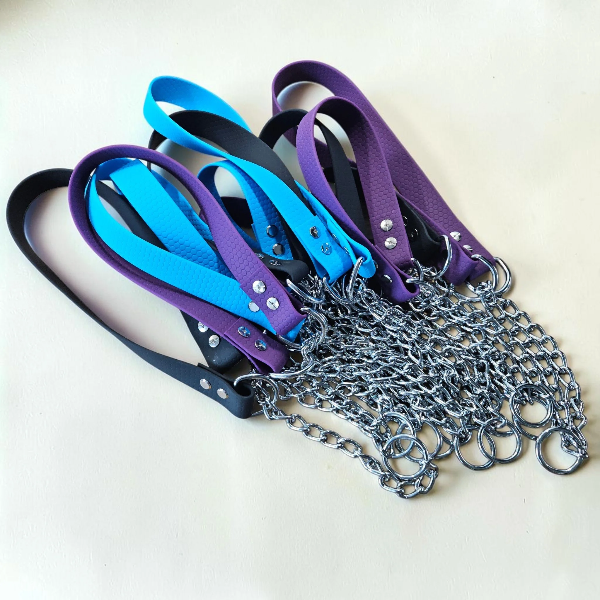 Waterproof Martingale Dog Collar | 25mm Width | 30cm Chain | Choice of Colour