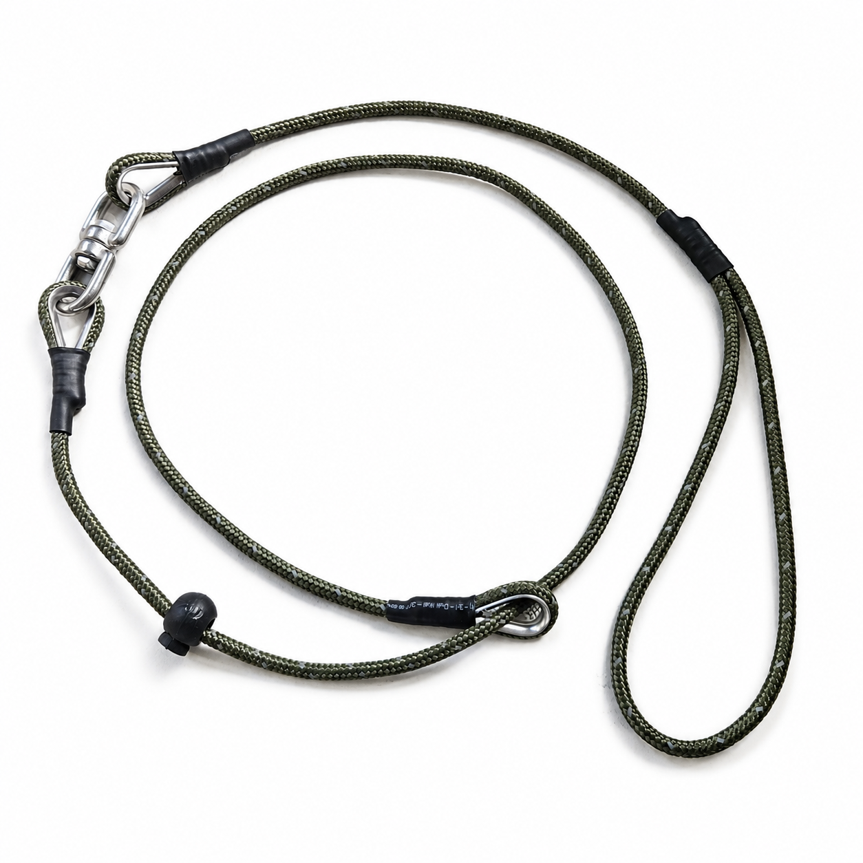Handmade Braided Rope Dog Slip Lead | 1.2m Training Lead with Swivel & Stopper