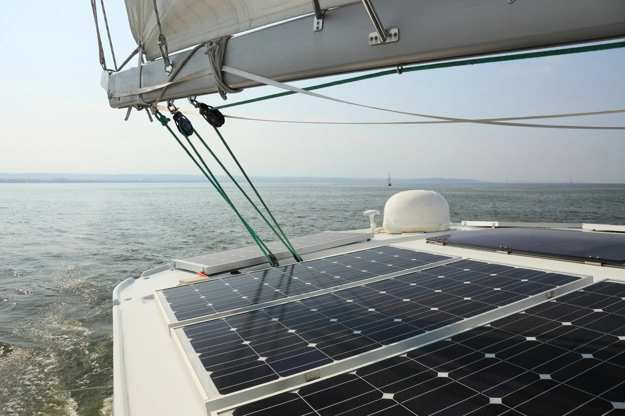 Boat solar setup