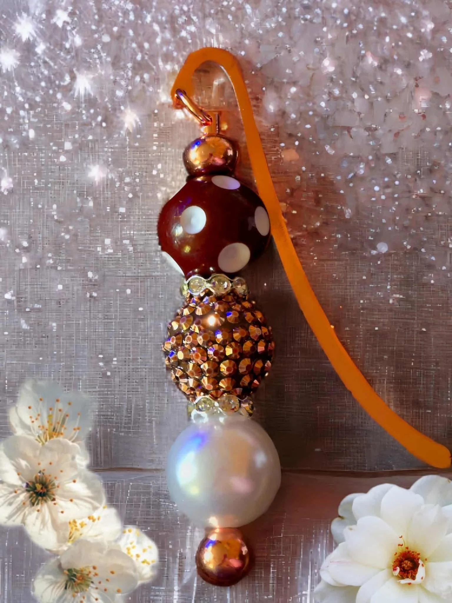 Brown & Beautiful Beaded Bookmark