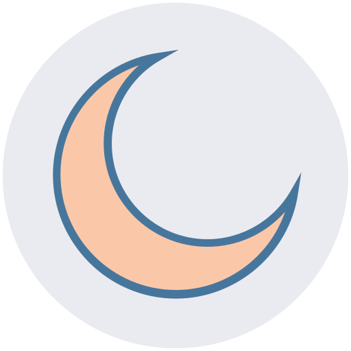 Crescent moon icon