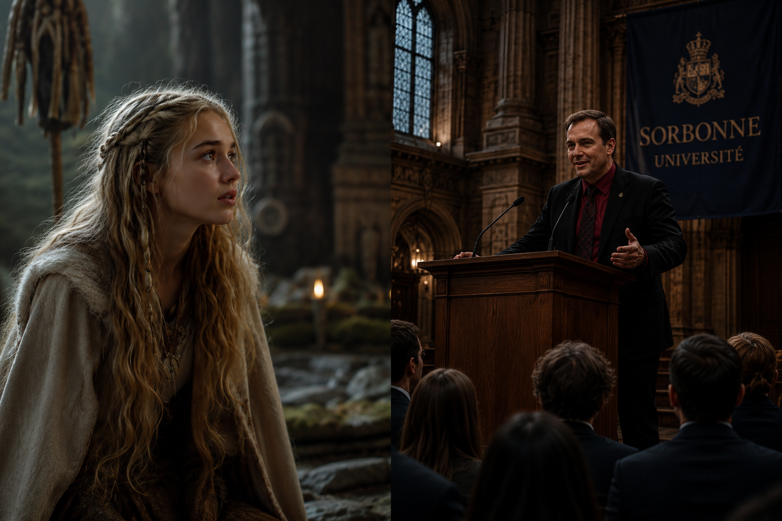 Origins and Legacy – Official Concept Art | Element X Universe
Official concept artwork from the Element X Universe by Hexagone Productions. This image connects the origins of Aedana, the teenage Druid who created Element X during Julius Caesar's con