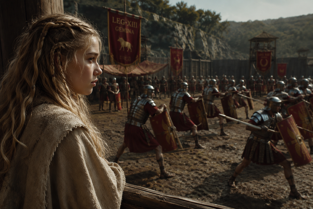 Aedana Studies Roman Warfare – Official Concept Art | Element X: Origins
Official concept artwork from Element X: Origins, an original historical fantasy film by Hexagone Productions. Under the supervision of Roman Legate Lucius Cassian Varro, Aedana